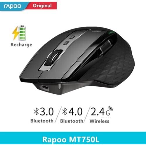Newest Rapoo Wireless Mouse Rechargeable Multi-Mode Bluetooth Mouse for Business Office