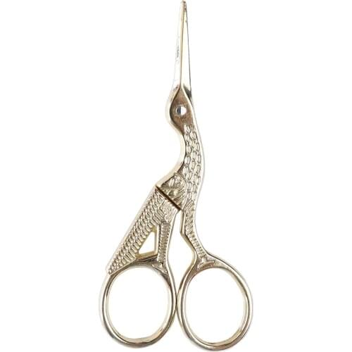 Stainless Steel Scissors Crane European-style Small Cross-Stitch Scissor Sewing Accessories Home Tailor Scissors