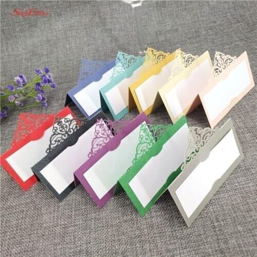 10/50/100 pcs Name Place Cards Wedding Decoration Table Decor Table Name Message Greeting Card Baby Shower Party Supplies 6z