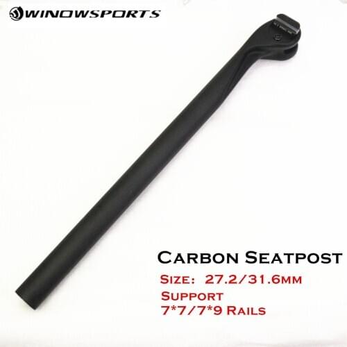 Carbon Bike seatpost road/mountain bicycle seatpost seat tube size 27.2/31.6mm*400 length carbon seatpost seat tube