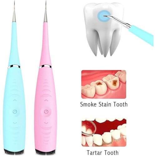 Portable Electric Sonic Dental Scaler Tooth Calculus Remover Tooth Stains Tartar Tool Dentist Whiten Teeth Health Oral Hygiene