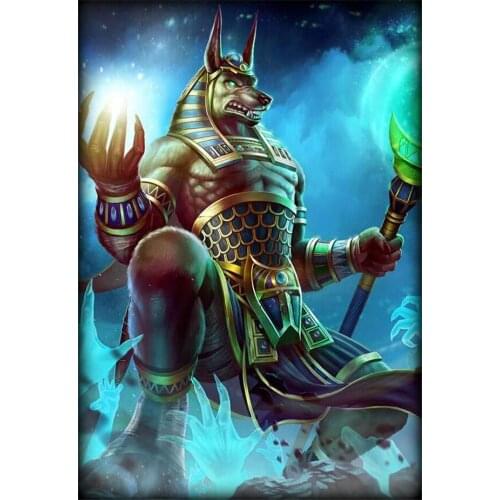 Egypt Anubis Man 5d diy Diamond Painting Sale 5D DIY Diamond Embroidery round mosaic Diamond set Egyptian Symbols decor EE1999