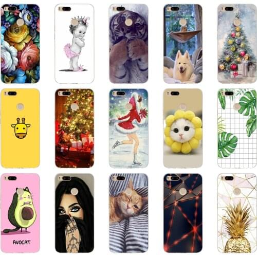Silicone Cover For Xiaomi MI A1 Case Full Protection Soft tpu Back Cover Phone Cases For Xiomi MI A1 bumper Coque