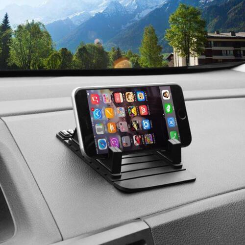 JOORMOM cartoon mobile phone holder rack with temporary parking number plate multi-function vehicle anti-skid pad gps mat