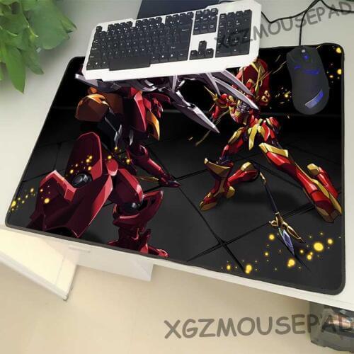 XGZ Youth Anime Large Size Mouse Pad Lock Side Cartoon Anthropomorphic Weapon Knightmare PC Table Desk Mat Rubber Non-slip