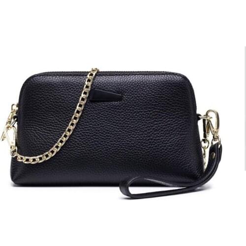 The first layer of leather Europe Female wild small bag female soft leather Shell bag mini women purse casual mobile phone bag