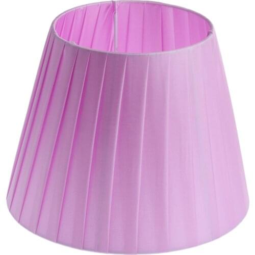 2 Pieces Desk Table White Small Lamp Shade Barrel Decoration Linen Fabric