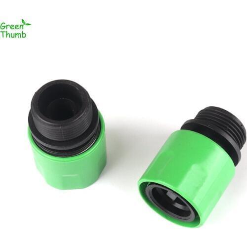 30pcs 3/4Inch Garden Hose Quick Connector Male Thread Car Washing Water Gun Plastic Adapters Water Pipe Fittings