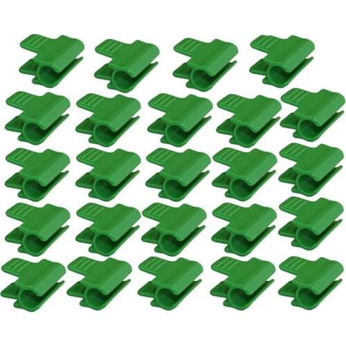 48Pcs Greenhouse Pipe Clamps, Plant Cover Netting Tunnel Hoop Clips, Frost Blanket Shed Film Shading Net Rod Clip