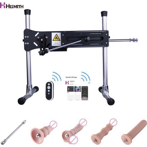 Hismith app Premium sex machine KlicLok System smooth Suction cup Dildo Extension Rod Silicone Anal Plug Dildo masseger for gay