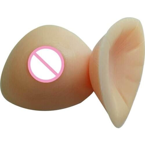 Beige Natural Feel Breast Form Triangle Silicone False Boobs Retail and Wholesale Silicone Breastform Bra Soft Boob Crossdresser
