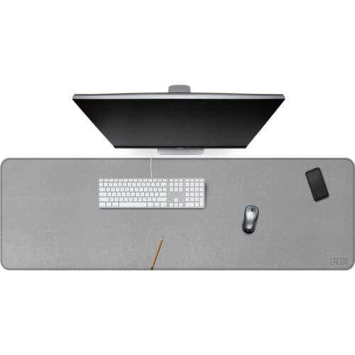 Large Office Computer Desk Mat Modern Table Waterproof PU Leather Laptop Cushion Multifunction Large Keyboard Mouse Pad 140x40cm