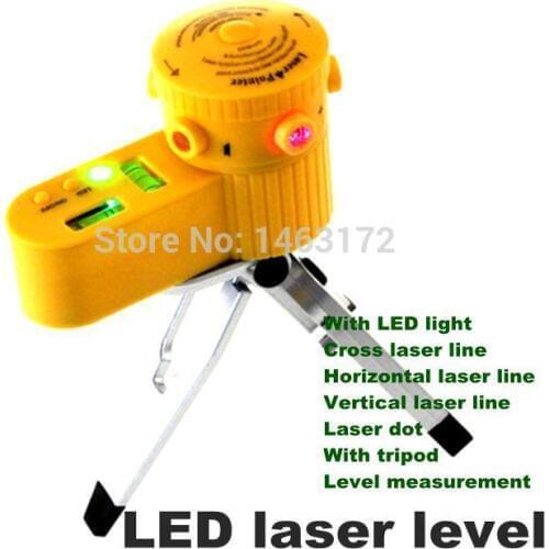 Household laser level wire Infrared Laser Level Cross Line with 2.5 m tape