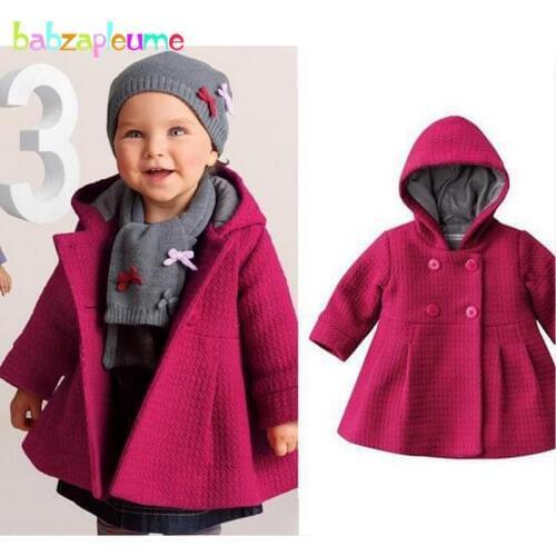 Babzapleume spring autumn newborn baby clothes princess girls coat and jackets hooded pink cute infant cardigan outerwear BC1245