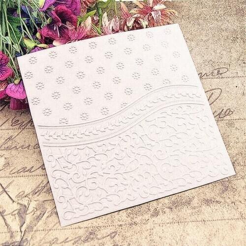 HOT plastic three flower template craft card making paper card album wedding decoration clip art relief clip Embossing folders