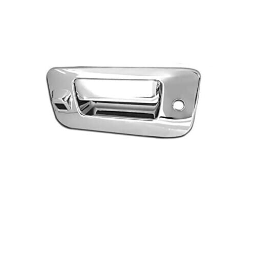 Chrome Styling Chrome Tailgate Door Handle Cover with Keyhole and Camera Hole for 2007-2013 Chevrolet Chevy Silverado/GMC Sierra
