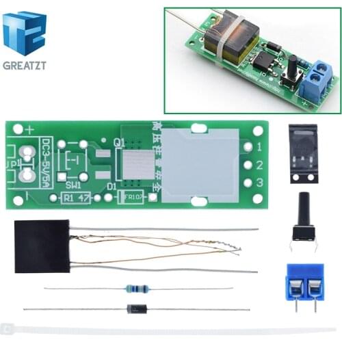 HV-1 High Voltage Generator Arc Ignition DIY Kit Arc Generator Arc Cigarette Igniter Kit DIY High Voltage Module DC 3-5V Lighter