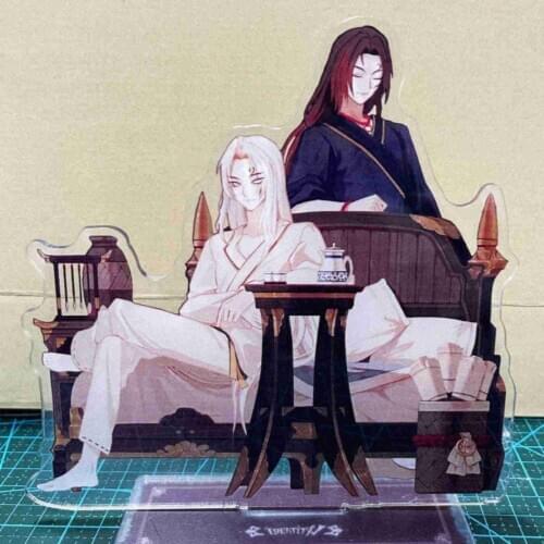 Game Identity V Anime Acrylic Stand Figure Model Black/White Guard Emma Woods Joseph Delaones Desktop Decor Holiday Gifts