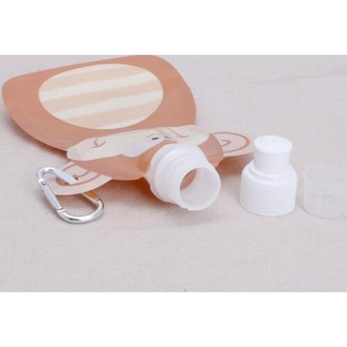 J60B 360ml Eco Friendly Foldable Cartoon Water Bag Travel Drink Bottle Safe for Kids