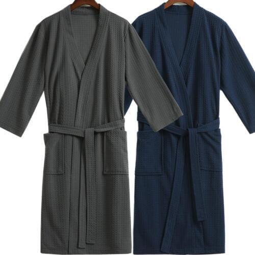 Lovers Kimono Sexy Night Bath Robe Elegant Dressing Gown for Women Men Waffle Bathrobe Bridesmaid Robes Wedding Bride Sleepwear