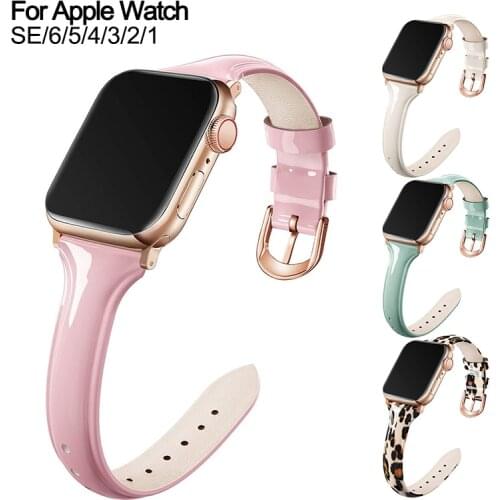 Leather Watchband for Apple Watch Wristband Series 5 3 Canvas Bracelet Loop Strap 38 or 40mm For iwatch 6 4 SE band 42 or 44mm