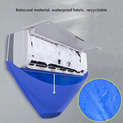 Air Conditioner Cleaning Cover Waterproof Leakproof Air Conditioner Cleaning Dust Protection Cleaning Cover Cleaner Bag Tool #ST