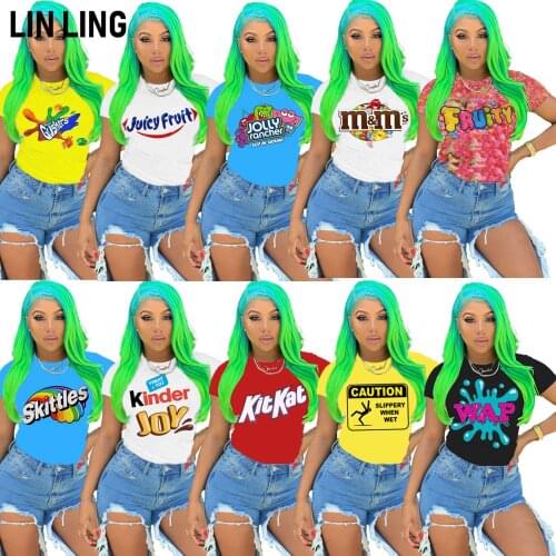 Женские футболки с коротким рукавом LINLING China At AliExpress