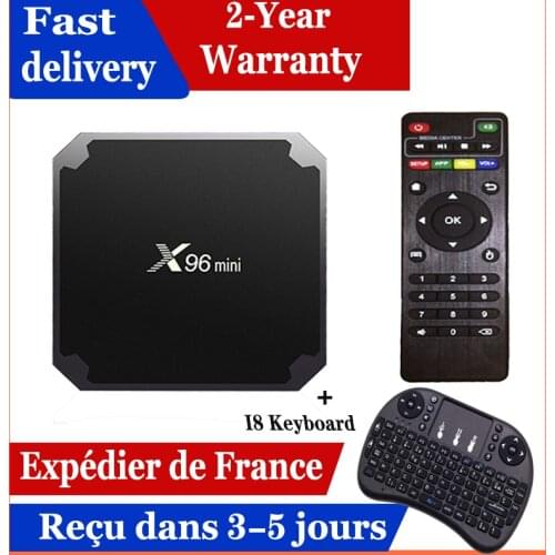 Best iptv box X96 mini Android 9.0 tv box 1G 8G 2G 16G media player x96 Amlogic S905W smart ip tv set top box ship from france
