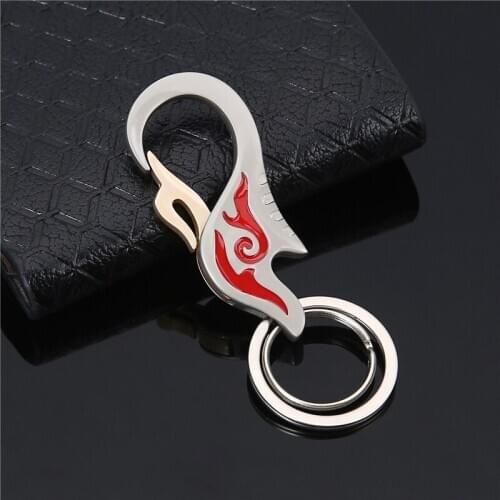 New Creative Flame Car Key Chain for Men Alloy Trinket Luxury Waist Hanging Keychain Sleutelhanger Car Keyring Gifts