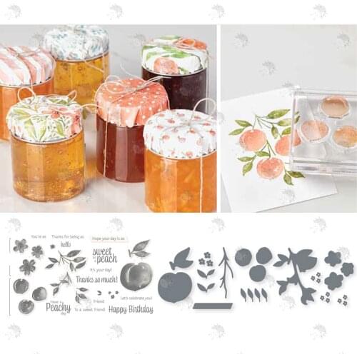 PEACHY Fruit Leaves Greeting Card Decoration Metal Cutting Dies New Diy Emboss Stencil Scrapbooking Embossing Make Albums