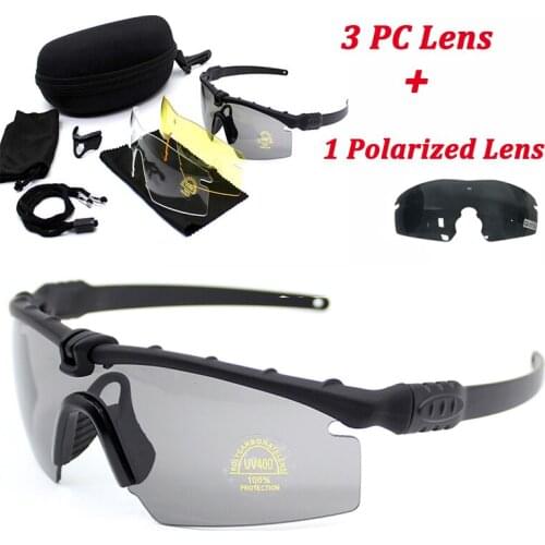 Polarized Sport Glasses Military Shooting Glasses Tactical Army Glasses Hiking Camping Eyewear 3 Interchangeable Lens