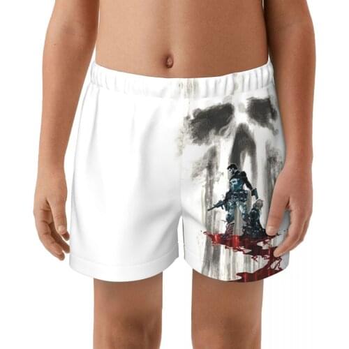 Punisher Shorts boy Quick Dry Swimwear Swimsuits Swim Boxer Trunks Surf Board Shorts With belt Summer Beach Shorts