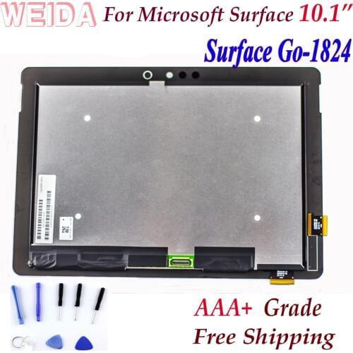 WEIDA LCD Replacment For Microsoft Surface Go 1824 10" Tablet LCD Display Touch Screen Assembly Surfacego LQ100P1JX51 PixelSense