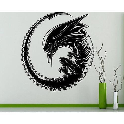 Modern Wall Decal Monster Alien Movie Vinyl Sticker Art Decor Home Decoration Living Room Mural Boys Bedroom DIY Wallpaper E570