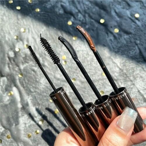 Colorful 4D Mascara Waterproof Long Lasting Thick Curling Blue Black Silk Fiber Eyelashes Mascara Eyelash Extention Makeup Tools