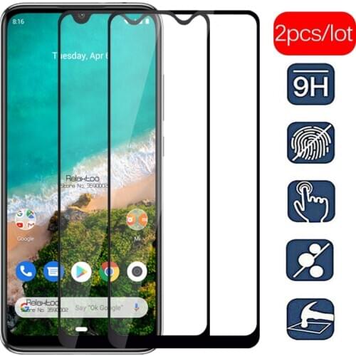 2pcs/lot Protective Glass Case for Xiaomi Mi A3 Screen Protector Xiaomi Mi A3 Mia3 A 3 3a Tempered Glass Safety Film Glass