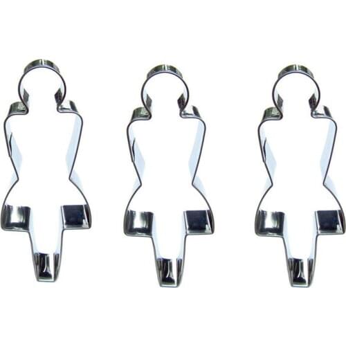 Female sign shape 3 piece cookie cutting molds, baking tools, cake decorating soft candy tools