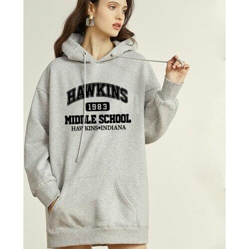 2021 Autumn Winter Warm High Quality Letter Oversized Hoodie Sweatshirt Fashion Casual Fitness Hip Hop Streetwear Hoodie Women