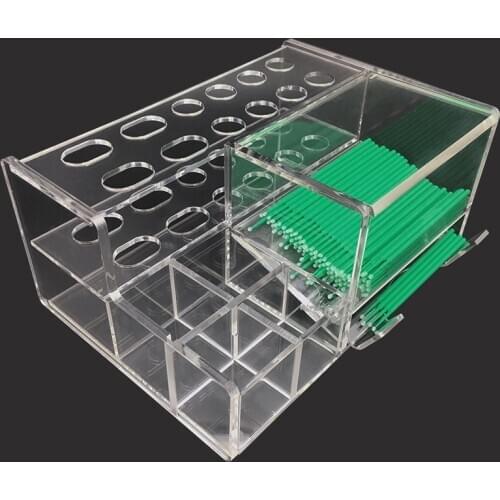 1Pc Dental Acrylic Organizer Dental Holder for Syringe Resin Adhesive Applicator Dispen Dental Materials