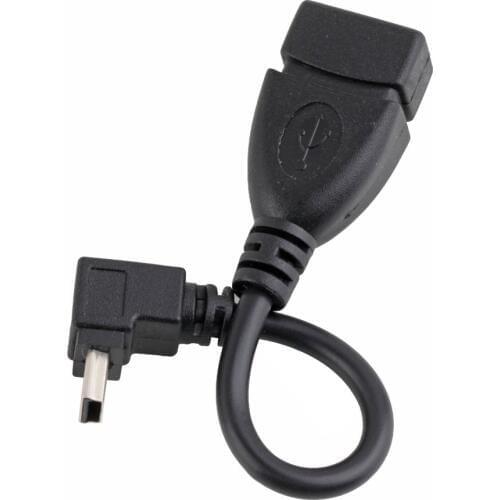 1pcs High Quality 10CM USB A Female to Mini 5P USB B Male Conversion Adapter OTG Cable up to 480Mbps Upwards Wholesale