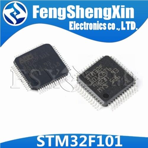 10pcs 100% New STM32F101C8T6 STM32F101R8T6 STM32F101RBT6 LQFP48 LQFP64 32-bit MCU