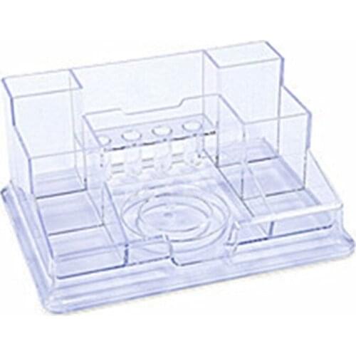 Acrylic Clear Pen Holder Desk Organizer Multi-Functional Desktop Storage Office Organization for Desk