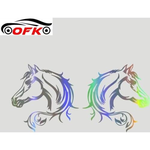 Car Stickers Decor Motorcycle Decals Handsome Horse Family Decorative Accessories Creative Sunscreen Waterproof PVC.20cm*20cm