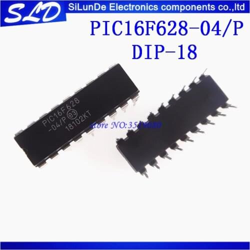 Free Shipping 5pcs/lot PIC16F628-04/P P16F628 DIP-18 new and original in stock
