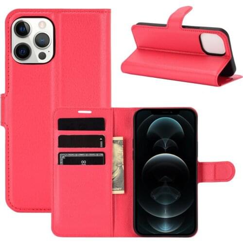 20pcs Litchi Flip Wallet Magnet Kickstand Case Leather Card Slot Cover For iPhone 13 Pro Max 12 Mini 11 XS XR X 8 7 6 Plus SE
