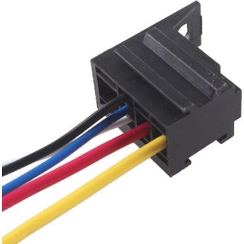 DIY Car Motor 12V 12 Volt 30A AMP Duty Relay Harness Socket 5Pin 5 Wire Sales