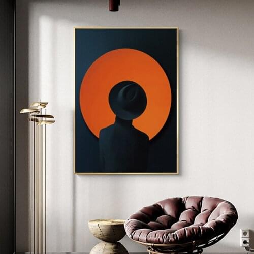 RELIABLI ART Girl Woman With Cap Posters And Prints Canvas Painting Nordic Style Pictures Wall Art For Living Room Decoration