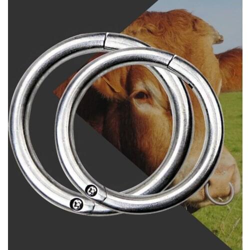 Cattle Bull Nose Ring Cattle Cow Nose Traction Clip Farming Equipment