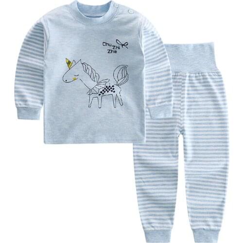 Newborn Sets Cotton Autumn Winter Infant Clothing Pajamas For Gril Kids Cartoon Sleepwear for Boy Cute Toddler Baby Clothes 0-4Y