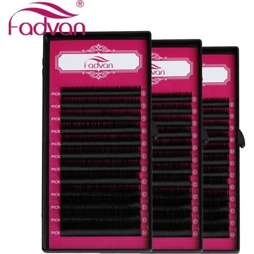 Hot False Eyelash Extensions Makeup Lashes Cilia J/B/C/D/DD Cul Natural Looking Lash Growing Eye Lashes Extension Lash 1 Tray